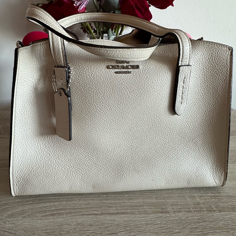 Coach Off-White Leather Satchel